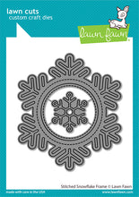 Load image into Gallery viewer, Lawn Fawn Custom Craft Dies Stitched Snowflake Frame (LF2701)
