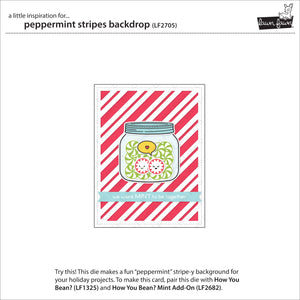 Lawn Fawn Custom Craft Dies Peppermint Stripes Backdrop (LF2705)