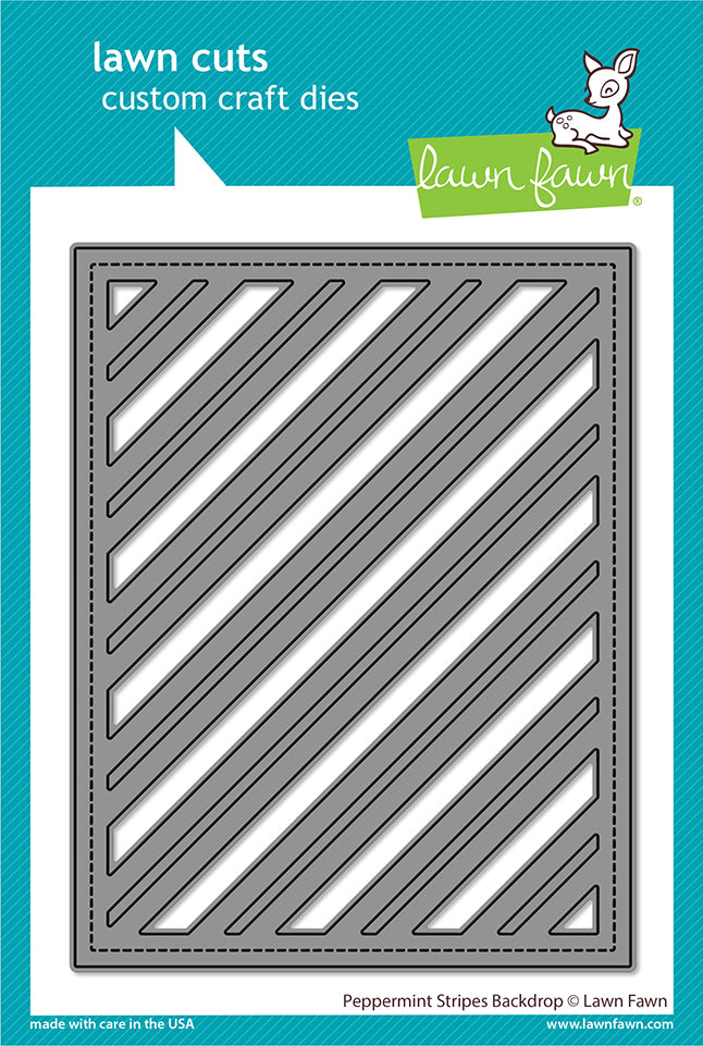 Lawn Fawn Custom Craft Dies Peppermint Stripes Backdrop (LF2705)