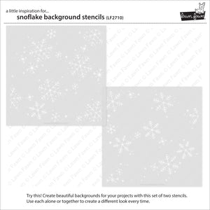 Lawn Fawn Lawn Clippings Snowflake Background Stencil (LF2710)