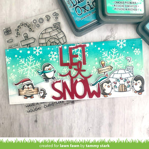 Lawn Fawn Lawn Clippings Snowflake Background Stencil (LF2710)