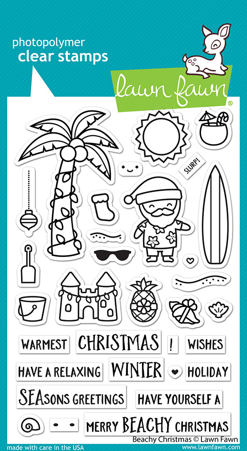 Lawn Fawn Stamp & Die Set Beachy Christmas (LF2946)