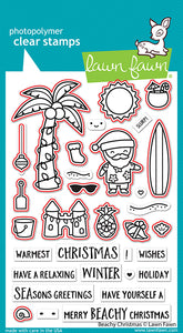 Lawn Fawn Stamp & Die Set Beachy Christmas (LF2946)