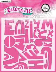 Art by Marlene Essentials Collection Stencil Alphabetically Essential (ABM-ES-MASK50)