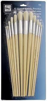 Loew & Cornell Brushes - 12 Piece Round Bristle Brush Set (1802)