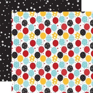 Echo Park Paper Co. 12x12 Scrapbook Paper - Magical Birthday Boy Balloons (MBB232008)