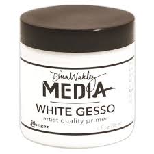 Dina Wakley: White Gesso 4oz Jar (MDM41689)