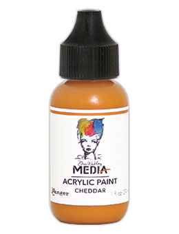 Dina Wakley MEdia Acrylic Paint Cheddar (MDQ53972)