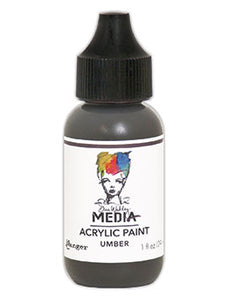 Dina Wakley MEdia Acrylic Paint Umber (MDQ54115)