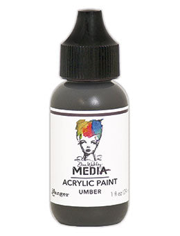 Dina Wakley MEdia Acrylic Paint Umber (MDQ54115)