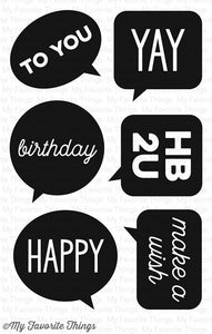 My Favorite Things Clear Stamps Birthday Speech Bubbles (CS-130)