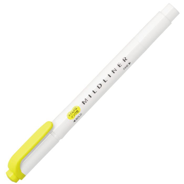 Zebra Mildliner Highlighter Lemon Yellow (Z78550)