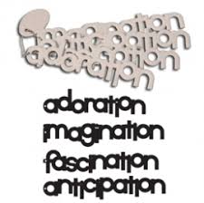 Maya Road Chipboard Keychain - Fascination Words