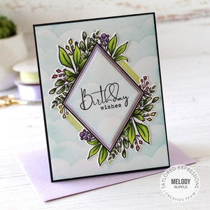 Taylored Expressions Stamp & Die Set Diamond Botanical (TE1531)