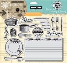 Hero Arts Adventures in Card Making & Journaling - My Recipes Stamp Set