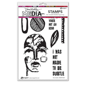 Dina Wakley Media Stamp Not Subtle (MDR74823)