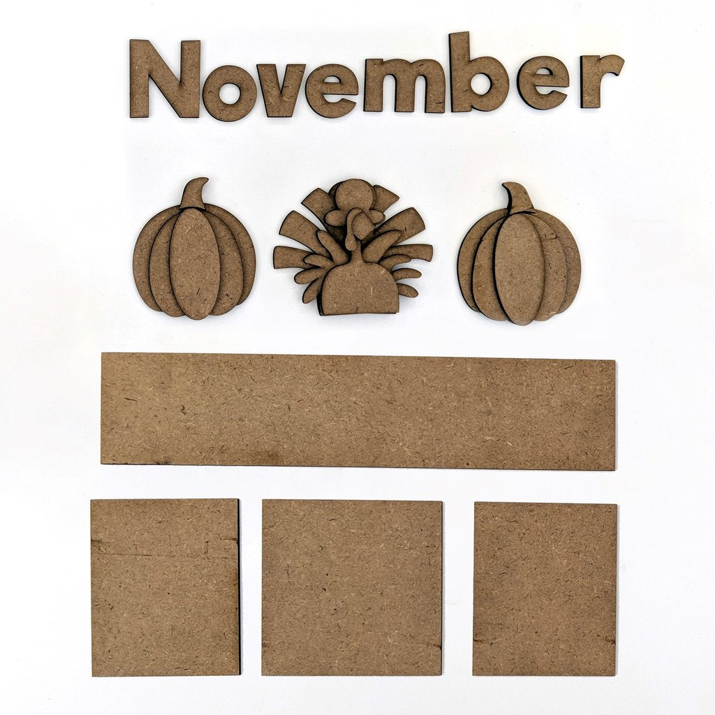 Foundation Decor Magnetic Calendar - November (40197-9)