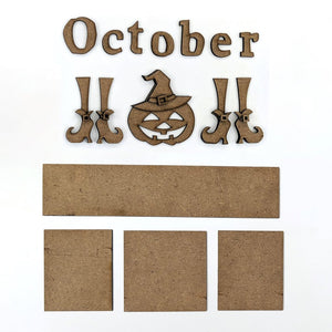 Foundation Decor Magnetic Calendar - October (40196-2)