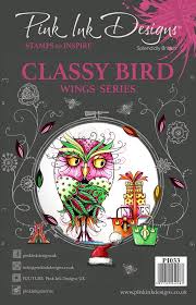 Pink Ink Designs Clear Stamp Set - Classy Bird (PI033)