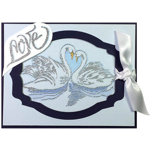 Stampendous Cling Swan Pair (CRP251)