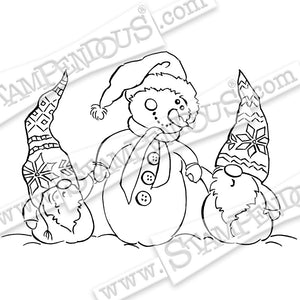 Stampendous Fran's Cling Rubber Stamps - Cling Snome Buddies (CRM362)