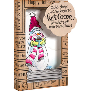 Stampendous Fran's Cling Rubber Stamps Warm Snowman (CRP373)