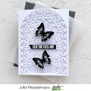 Picket Fence Studios Stamp & Die Set Butterfly Beauties (A-158D)