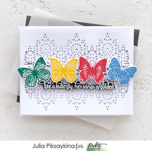 Picket Fence Studios Stamp & Die Set Butterfly Beauties (A-158D)