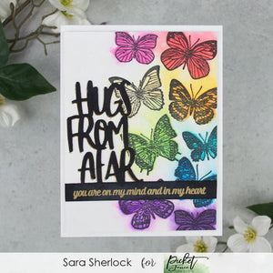 Picket Fence Studios Stamp & Die Set Butterfly Beauties (A-158D)