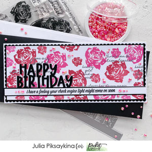 Picket Fence Studios Sentiment Stamp More Word Topper Subtitles (S-198)