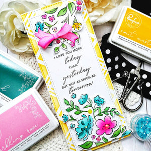 Pinkfresh Studio Clear Stamp & Die Set Floral Notes (PFCC3220)