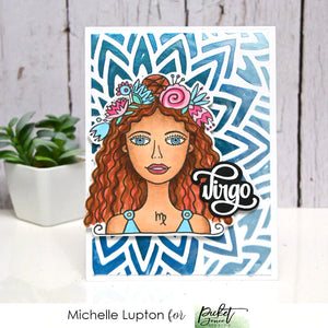 Picket Fence Studios Stamp & Die Set Virgo Girl (HG-100D)