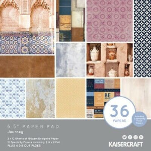 Kaisercraft 6.5" Paper Pad Journey (PP1070)