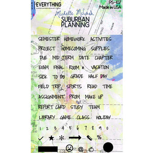 Suburban Planning Planner Stamp Set PS107