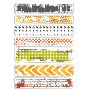 Ciao Bella Papercrafting Bad Girls Urban Borders Stamp Set (PSB6003)