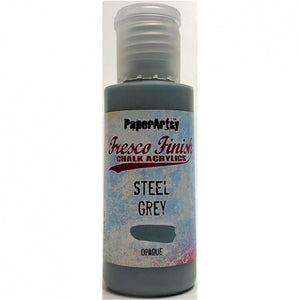 PaperArtsy Fresco Finish Chalk Acrylics Steel Grey Opaque (FF134)