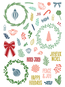 LDRS Creative Peace & Joy Piroutte Stamp & Die Set (8248)