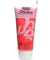 Pebeo Studio Acrylics High Viscosity - Cadmium Red Hue