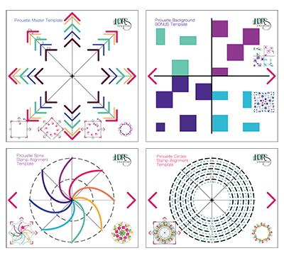 LDRS Creative Pirouette Pattern Templates (3310)