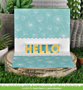 LawnFawn Lawn Cuts Dies Pop Up Hello (LF2263)