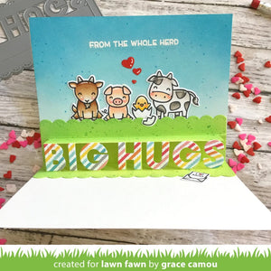 Lawn Fawn Lawn Cuts Custom Craft Dies - Pop-Up Big Hugs (LF2474)