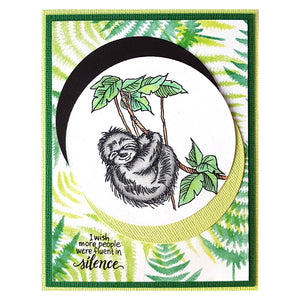 Stampendous Fran's Cling Rubber Stamps Sloth Christmas (QS5008)