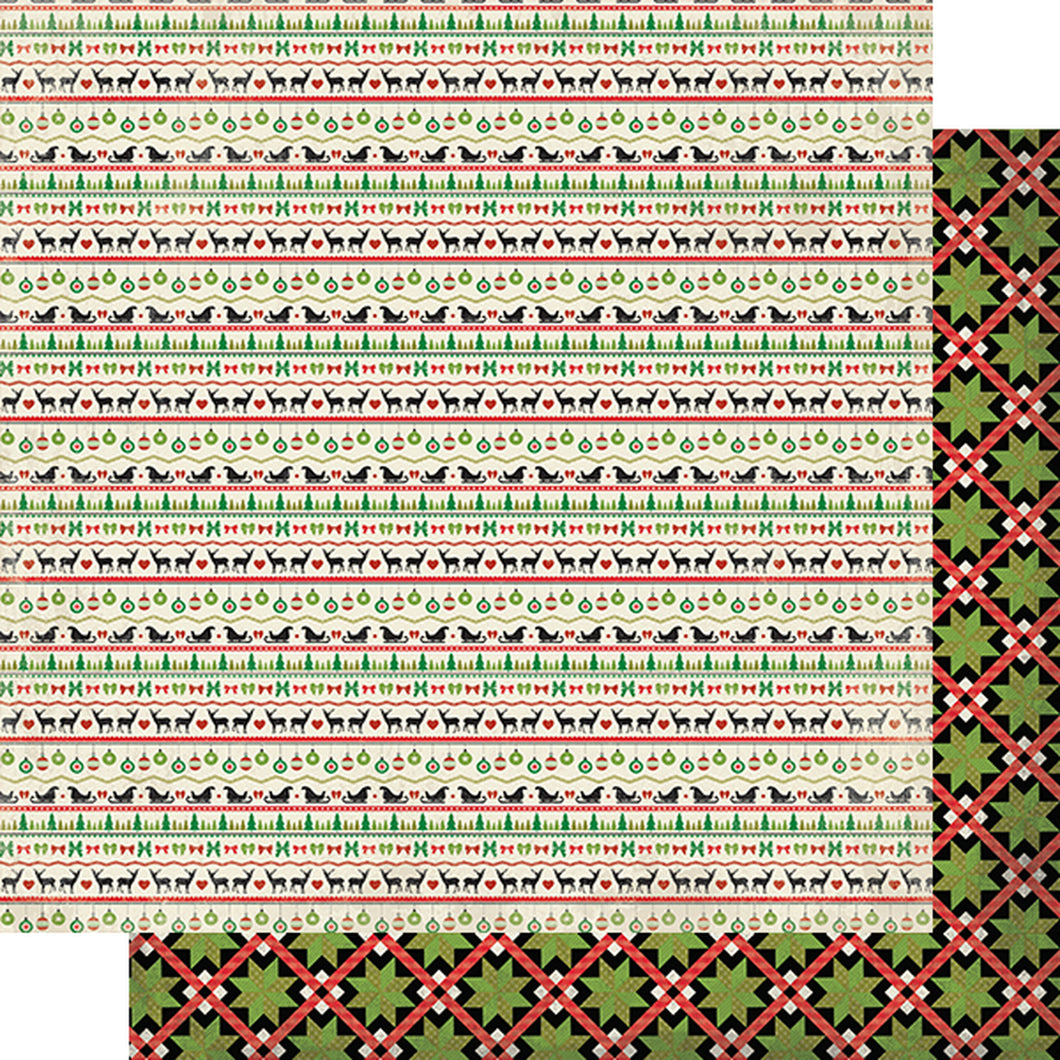 Authentique Rejoice Collection 12x12 Scrapbook Paper Rejoice Two (REJ002)