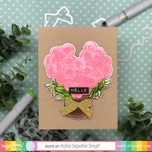 Load image into Gallery viewer, Waffle Flower Stencil-n-Stamp &amp; Die Set Rose Bouquet
