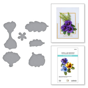 Spellbinders Paper Arts Pansy Etched Dies by Susan Tierney-Cockburn (S2-352)