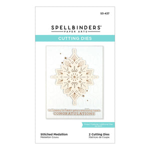 Spellbinders Paper Arts Cutting Dies Stitched Medallion (S3-437)