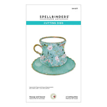 Load image into Gallery viewer, Spellbinders Paper Arts Victory Garden Collection Tea Cup &amp; Saucer Die Set (S4-1277)
