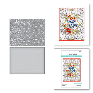 Spellbinders Paper Arts Stitchmas Christmas Collection Stitched Petal Diamond Background (S5-529)