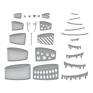 Spellbinders Paper Arts Cutting Dies Topsy Turvy Cake (S6-195)