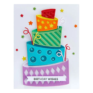 Spellbinders Paper Arts Cutting Dies Topsy Turvy Cake (S6-195)